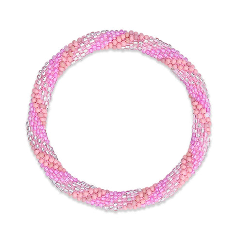 Pink Dolphin | Himalayan Glass Bead Bracelet