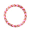 Hochet rose | Bracelet de perles de verre de l'Himalaya