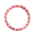 Hochet rose | Bracelet de perles de verre de l'Himalaya