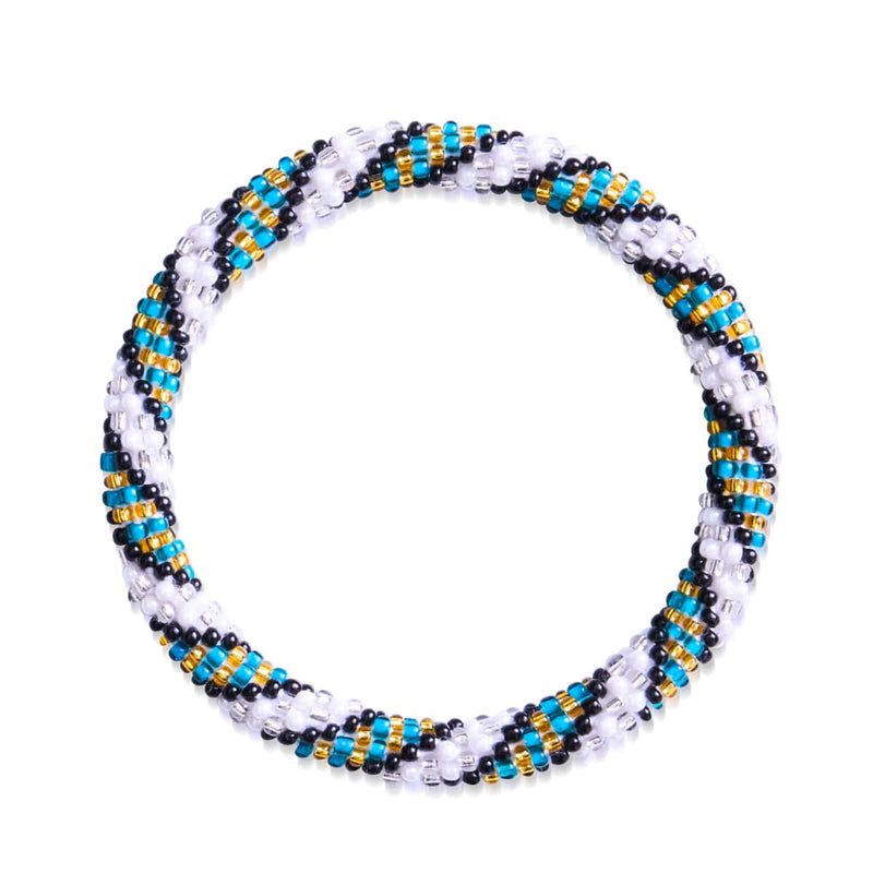 Vortex polaire | Bracelet de perles de verre de l'Himalaya