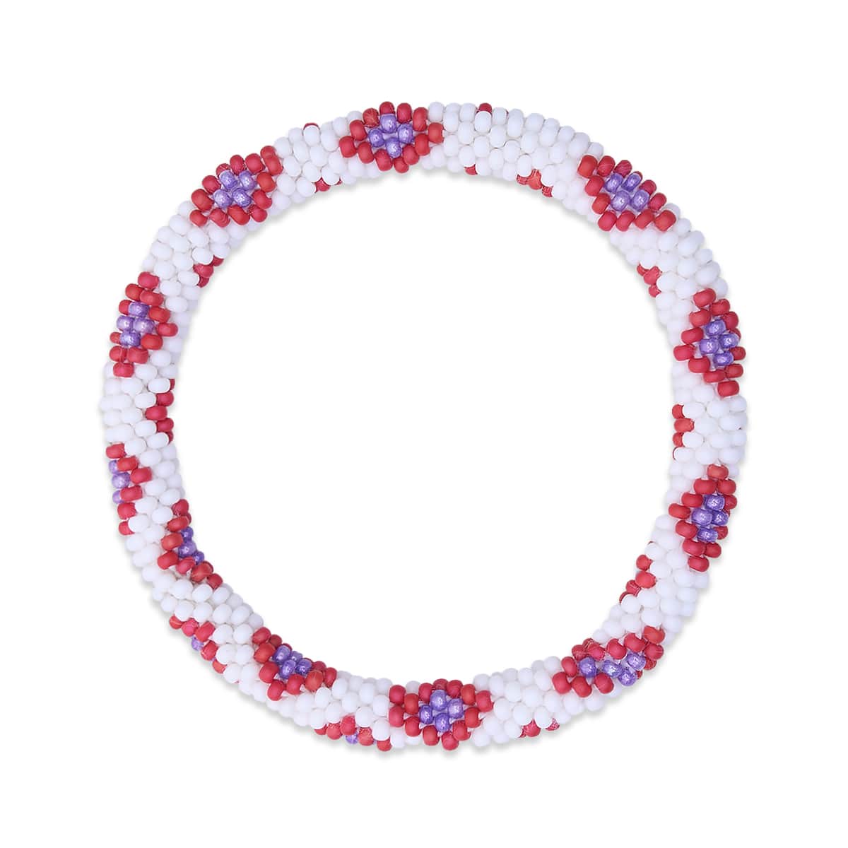 Reine de carreau | Bracelet de perles de verre de l'Himalaya