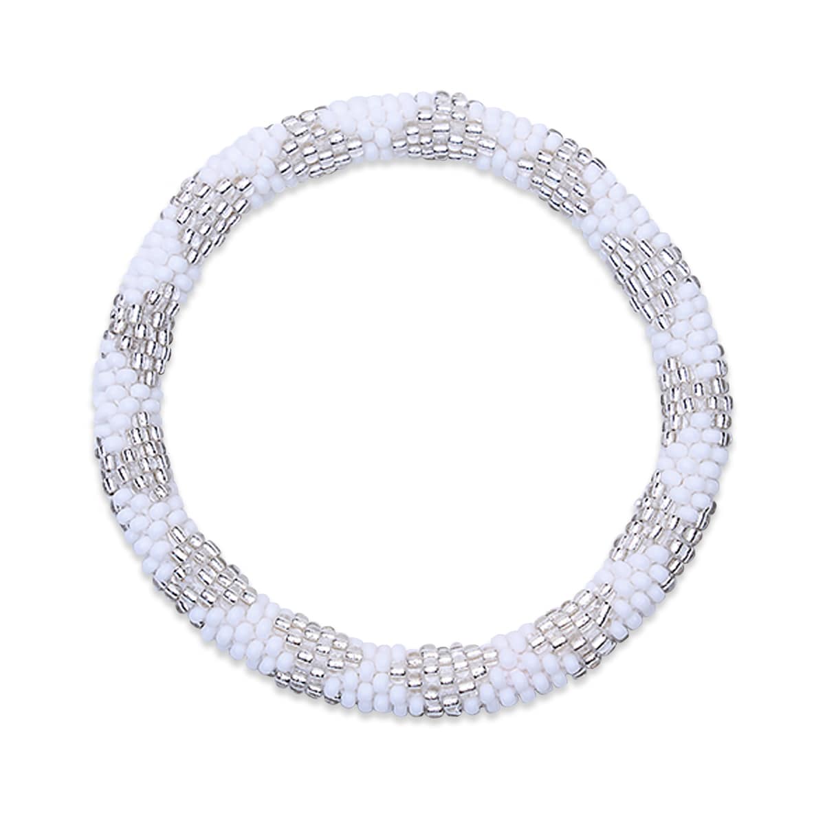 Shimmering Salt Flats | Himalayan Glass Bead Bracelet