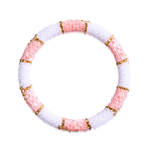 Snowbird | Bracelet de perles de verre de l'Himalaya