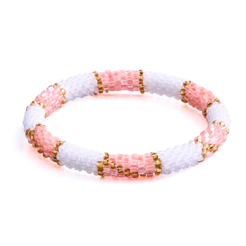 Snowbird | Bracelet de perles de verre de l'Himalaya