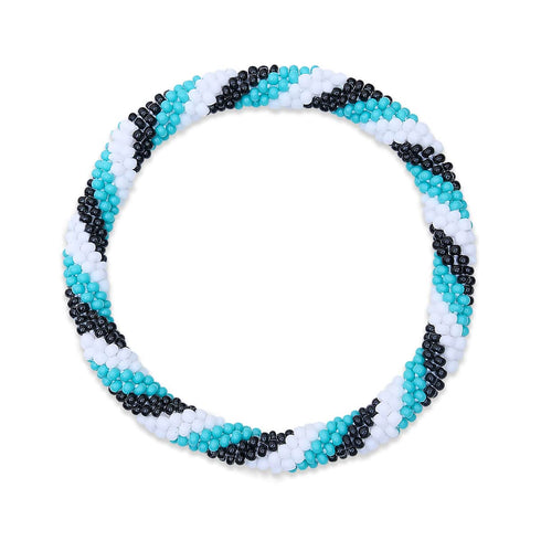 Tidal Wave | Himalayan Glass Bead Bracelet