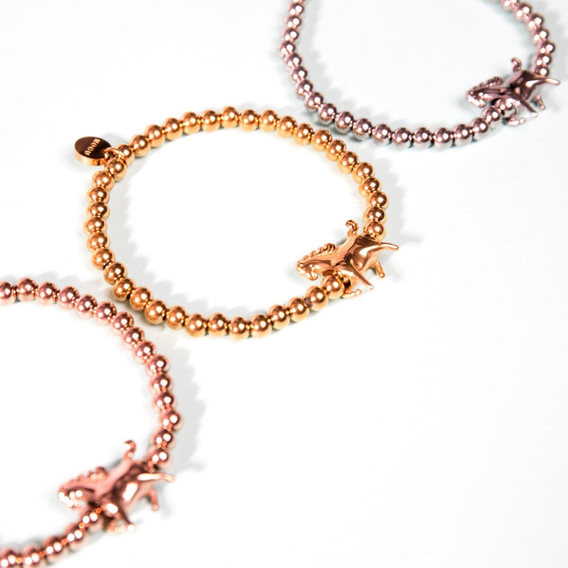 Équitation | Or 18 carats | Bracelet à breloques cheval