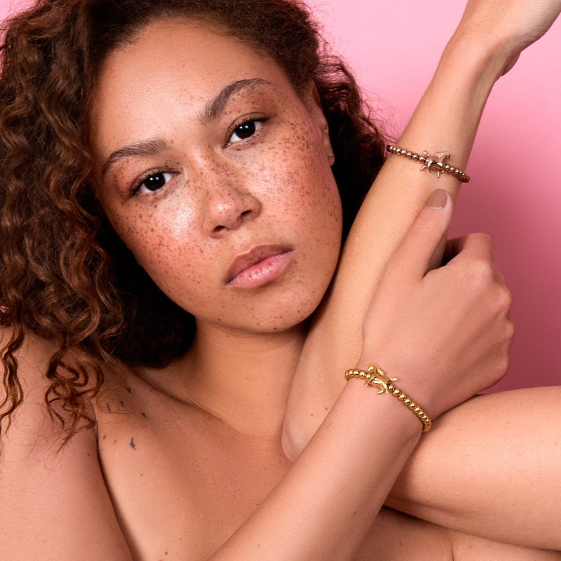 Équitation | Or 18 carats | Bracelet à breloques cheval