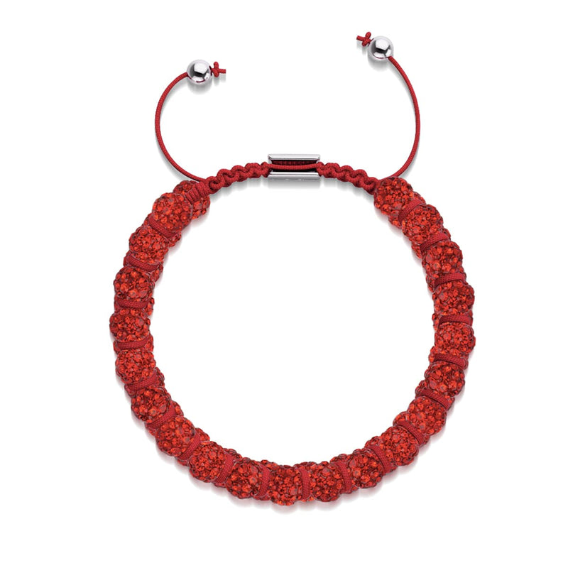 Bracelet Vitalité Double Rubis Kikiballa Cristal x Fil Rouge