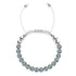 Confettis de minuit | Argent x Blanc | Bracelet Kikiballa