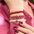 Mini Ruby Kikiballa Crystal x Red String Bracelet