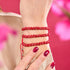 Mini Ruby Kikiballa Crystal x Red String Bracelet