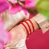 Mini Ruby Kikiballa Crystal x Red String Bracelet