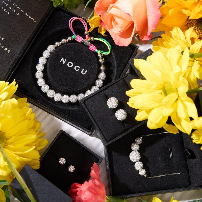 Cristal blanc d'hiver | Argent x Spectre | Bracelet Kikiballa