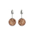 Cristal Champagne | Argent sterling .925 | Boucles d'oreilles Kikiballa