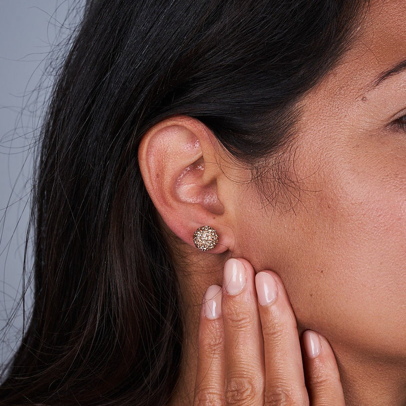 Champagne Crystal | .925 Sterling Silver | Kikiballa Earrings