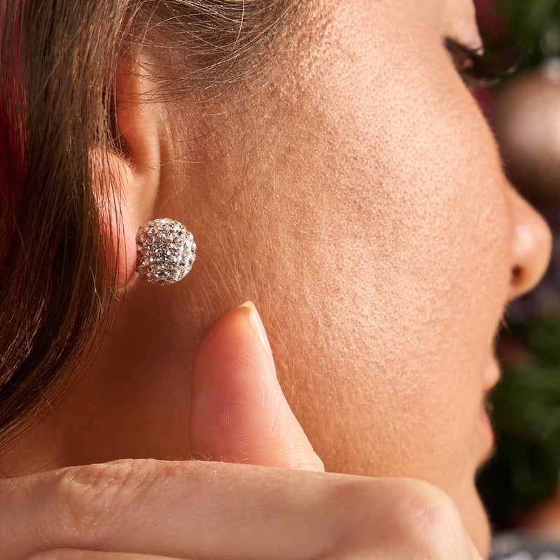 Cristal de confettis | Argent sterling .925 | Boucles d'oreilles Kikiballa