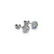Cristal de confettis | Argent sterling .925 | Boucles d'oreilles Mini Kikiballa
