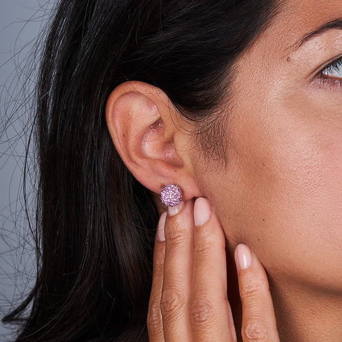 Flamingo Crystal | .925 Sterling Silver | Kikiballa Earrings