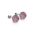 Cristal Flamant Rose | Argent sterling .925 | Boucles d'oreilles Kikiballa