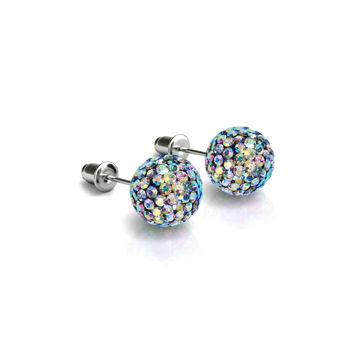 Midnight Confetti Crystal | .925 Sterling Silver | Kikiballa Earrings