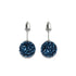 Cristal de saphir | Argent sterling .925 | Boucles d'oreilles Kikiballa