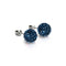 Cristal de saphir | Argent sterling .925 | Boucles d'oreilles Kikiballa