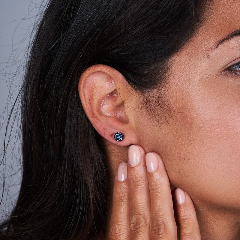 Sapphire Crystal | .925 Sterling Silver | Mini Kikiballa Earrings
