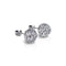 Cristal blanc d'hiver | Argent sterling .925 | Boucles d'oreilles Kikiballa