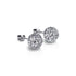 Cristal blanc d'hiver | Argent sterling .925 | Boucles d'oreilles Kikiballa