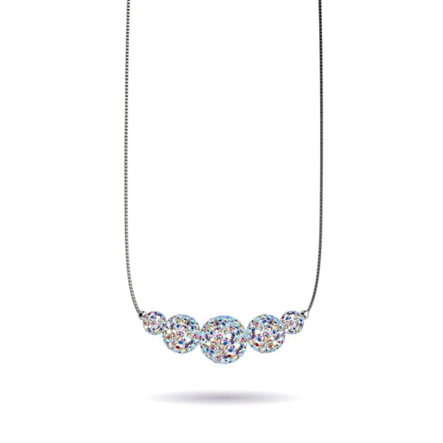 Cristal de confettis | Argent sterling .925 | Collier Fermoir Infini Kikiballa