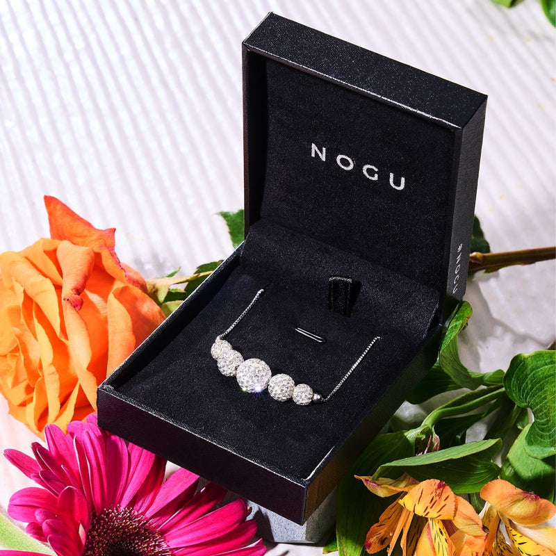 Winter White Crystal | .925 Sterling Silver | Kikiballa Infinity Clasp Necklace