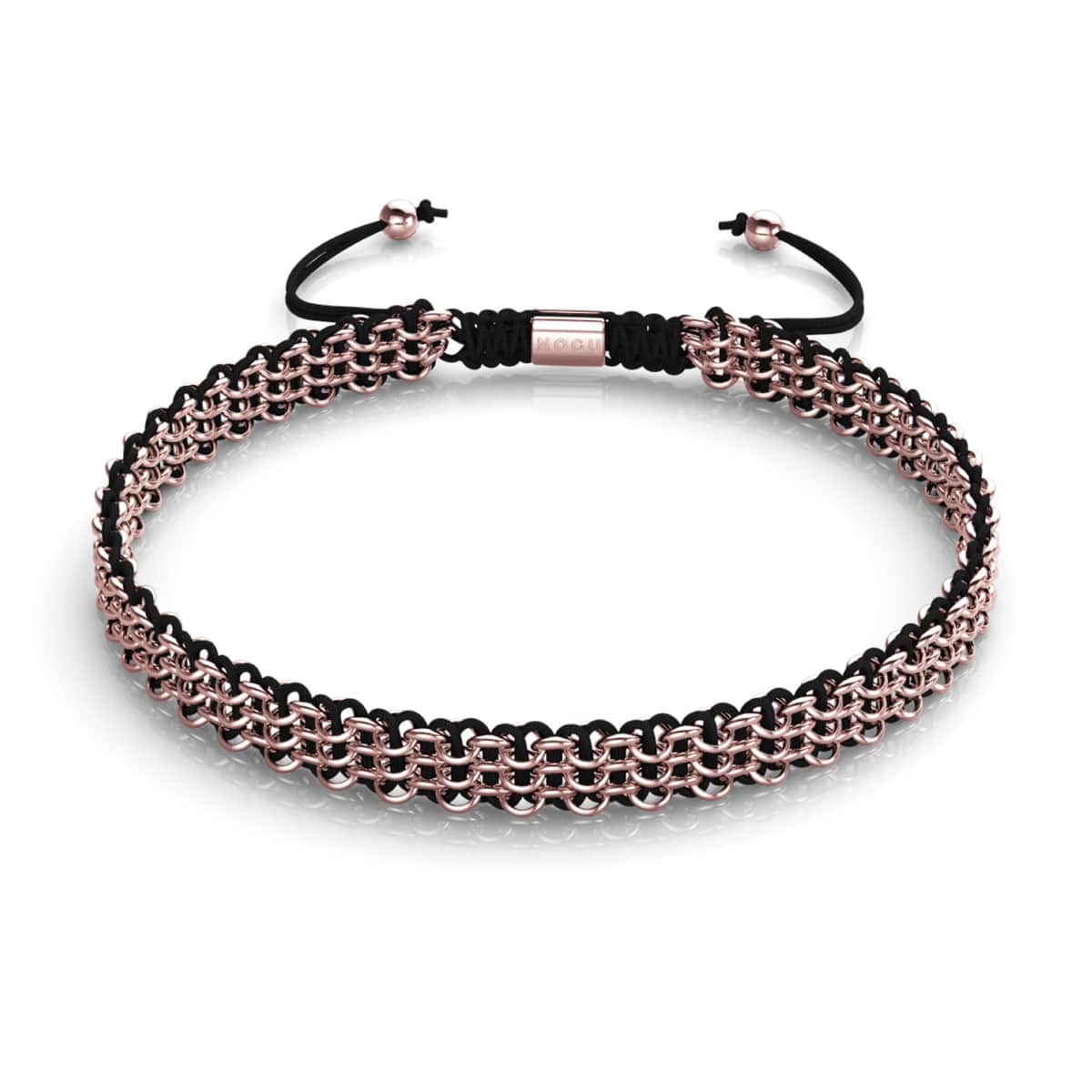 Noir x Or Rose | Liens Kismet | Collier ras du cou