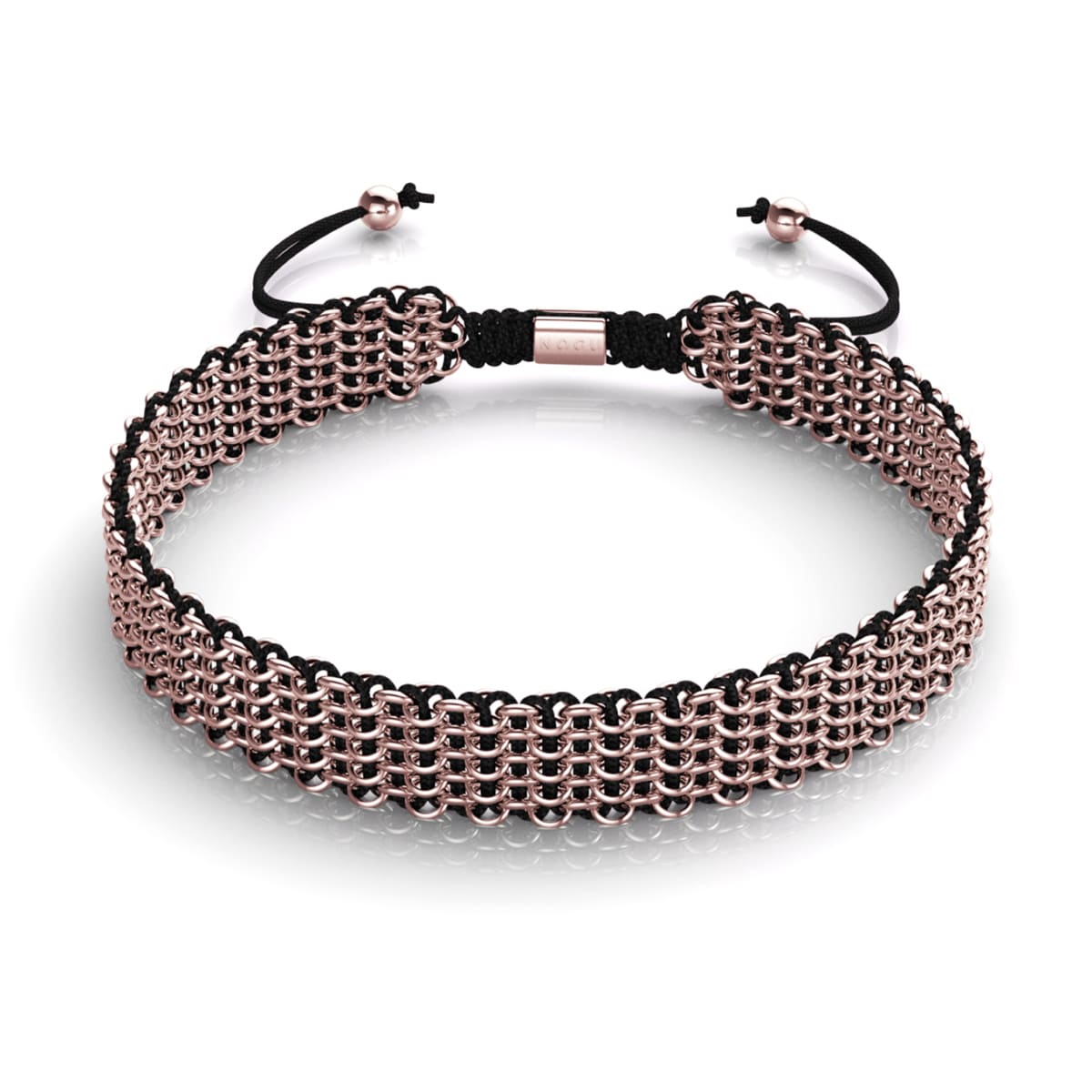 Noir x Or Rose | Liens Kismet | Collier ras du cou de luxe