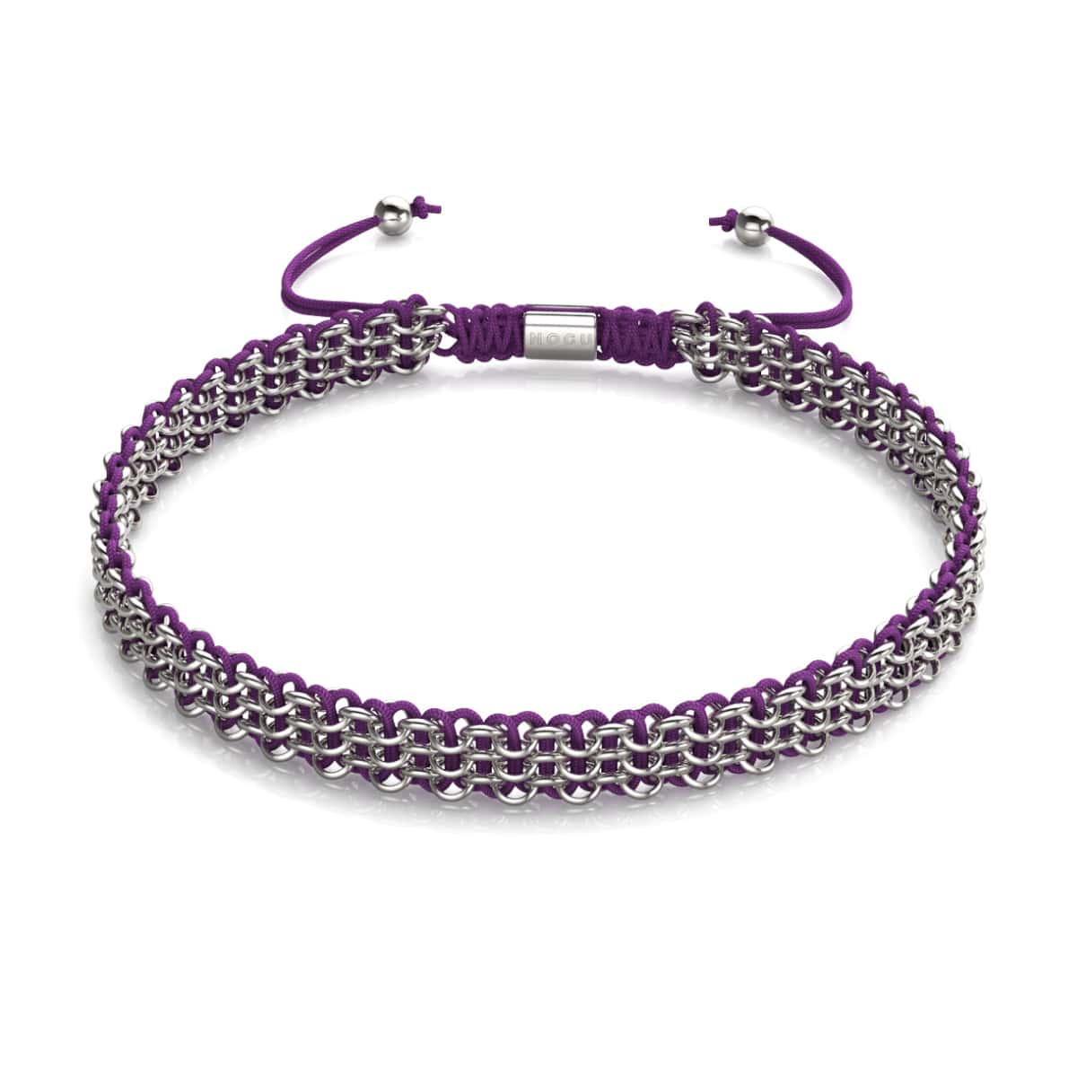 Violet x Argent | Liens Kismet | Collier ras du cou