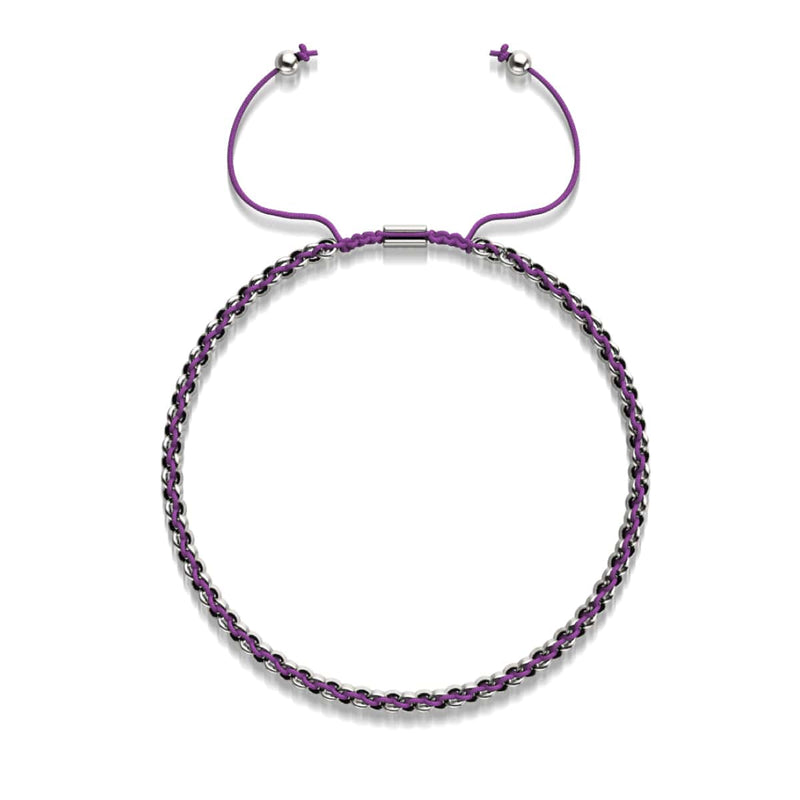 Violet x Argent | Liens Kismet | Collier ras du cou