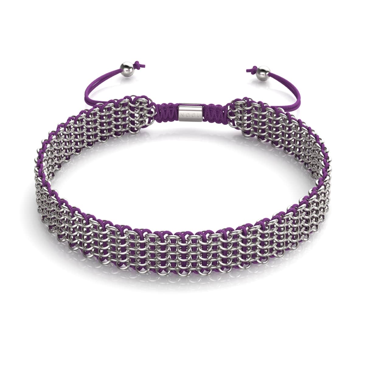 Violet x Argent | Liens Kismet | Collier ras du cou de luxe