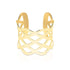 Ribbon | 18k Gold | Laser Cut Cuff