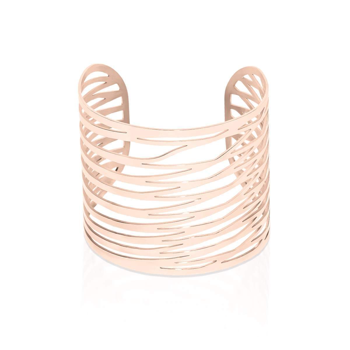 Énergie | Or rose 18 carats | Manchette découpée au laser