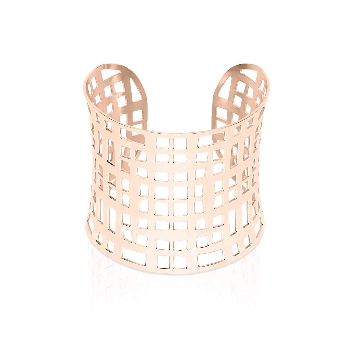 Lattice | 18k Rose Gold | Laser Cut Cuff