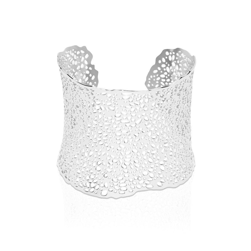 Corail | Argent | Manchette découpée au laser