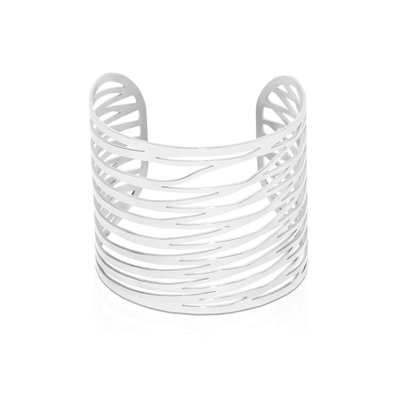 Energy | Silver | Laser Cut Cuff