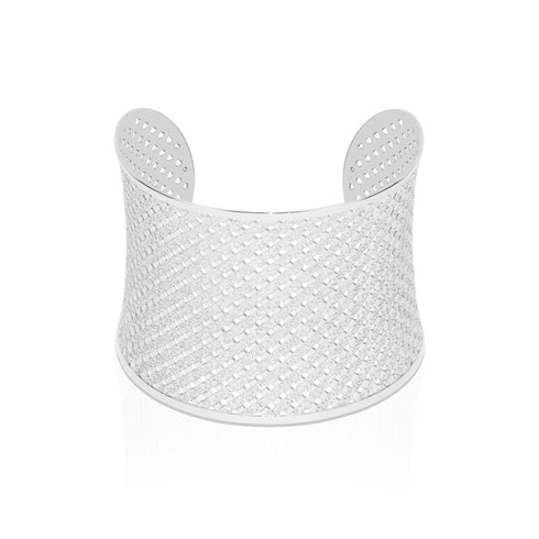 Metropolis | Silver | Laser Cut Cuff