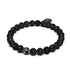 Etna | Licorne Argent | Bracelet Diffuseur Pierre de Lave Noire