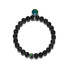 Etna | Licorne Argent | Bracelet Diffuseur Pierre de Lave Noire