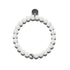 Fuji | Argent | Bracelet Diffuseur Pierre de Lave Blanche