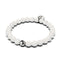 Fuji | Argent | Bracelet Diffuseur Pierre de Lave Blanche