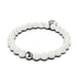 Fuji | Argent | Bracelet Diffuseur Pierre de Lave Blanche