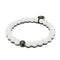 Pelé | Licorne Argent | Bracelet Diffuseur Pierre de Lave Blanche