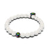 Pelé | Licorne Argent | Bracelet Diffuseur Pierre de Lave Blanche