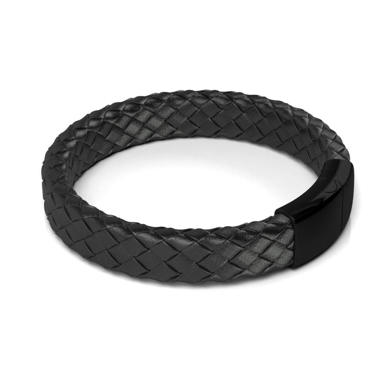 Bronze à canon | Tresse infini | Bracelet en cuir
